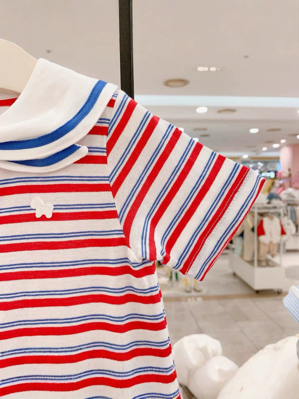 Little Flying Horse Baby Pure Cotton Cartoon Striped Onesie