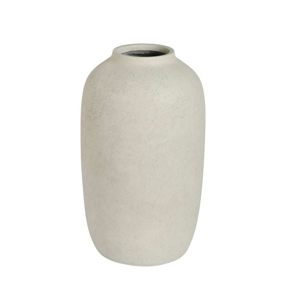 Round Concrete Planter - Large Outdoor Indoor Handmade Decorative Pot