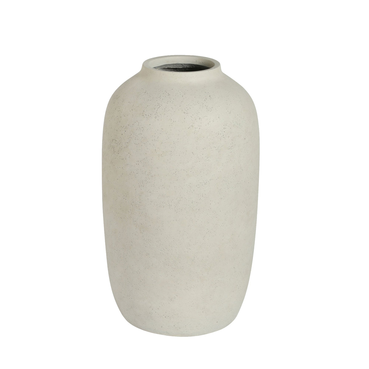 Round Concrete Planter - Large Outdoor Indoor Handmade Decorative Pot
