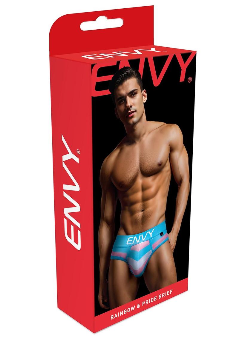 Envy Rainbow Pride Brief-Blue-Lxl