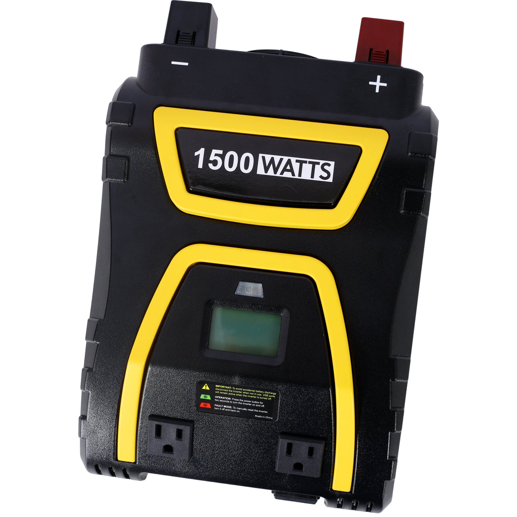 1500 Watt Power Inverter with LCD Display - Portable AC Power Solution
