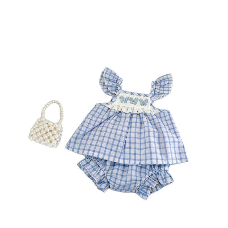 Lotus-leaf-sleeve Camisole Floral Shorts