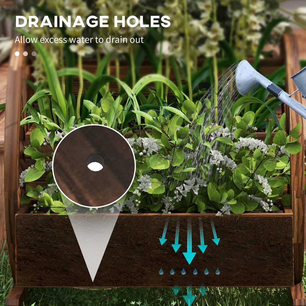 Outsunny 3-Tier Raised Garden Bed Planter