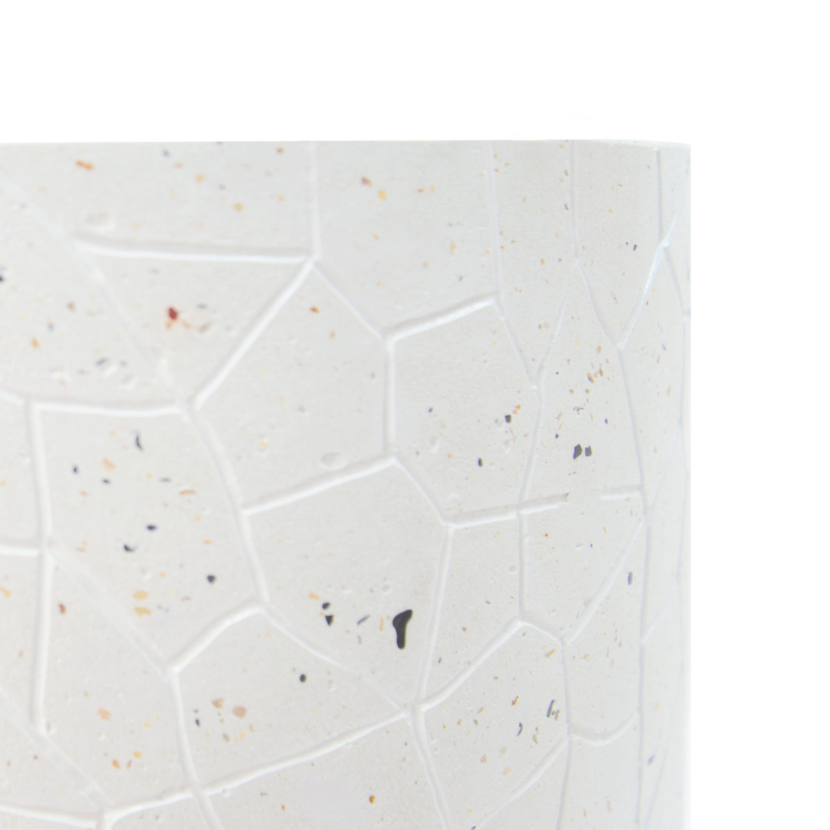 Outdoor Terrazzo Concrete Drum End Table