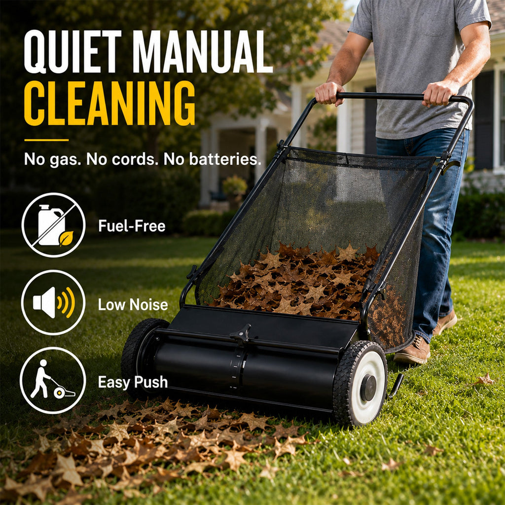 26-Inch Push Lawn Sweeper