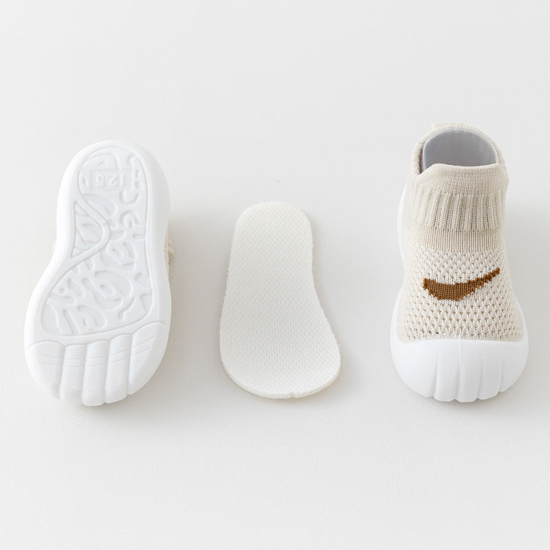 Springautumn First-walking Shoes For Baby Boys And Girls Breathable, With Soft Soles