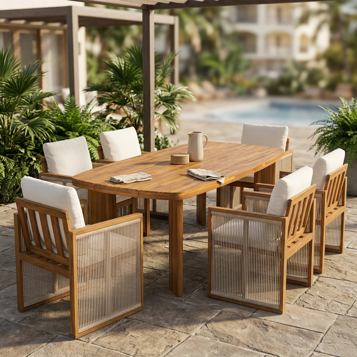 7-Piece Outdoor Patio Dining Set