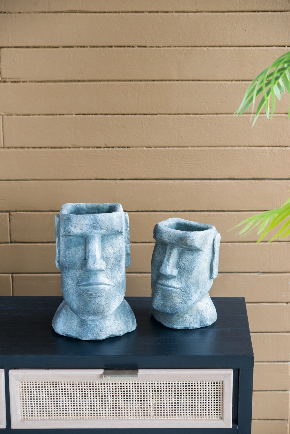 Easter Island Cement Planter