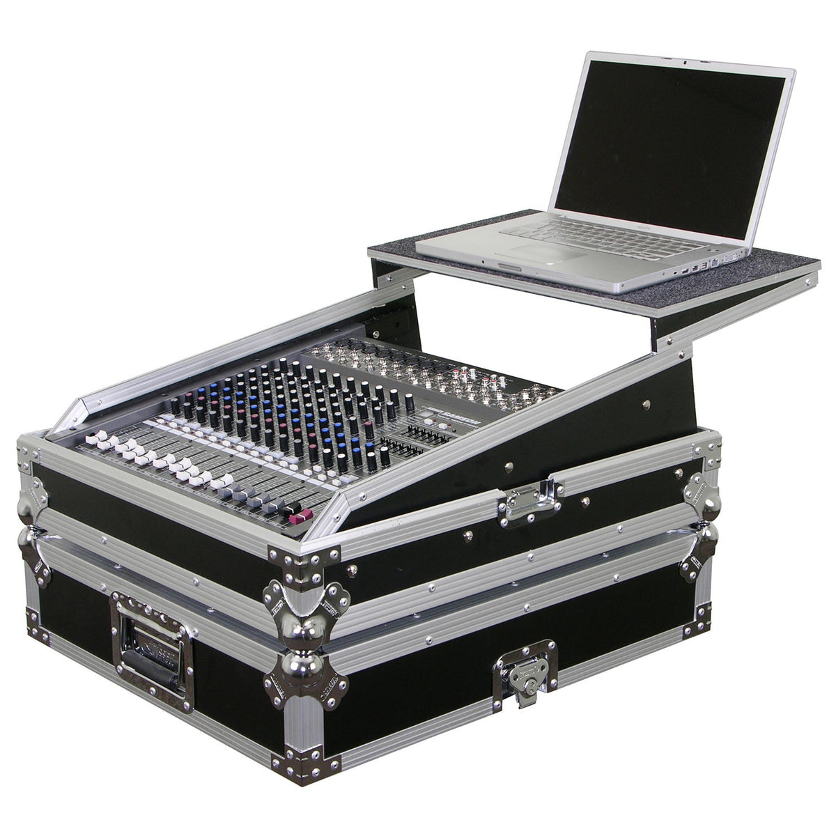 Odyssey FZGSMX1912 - Universal 12U Rack Mountable Mixer Flight Case with Glide Platform
