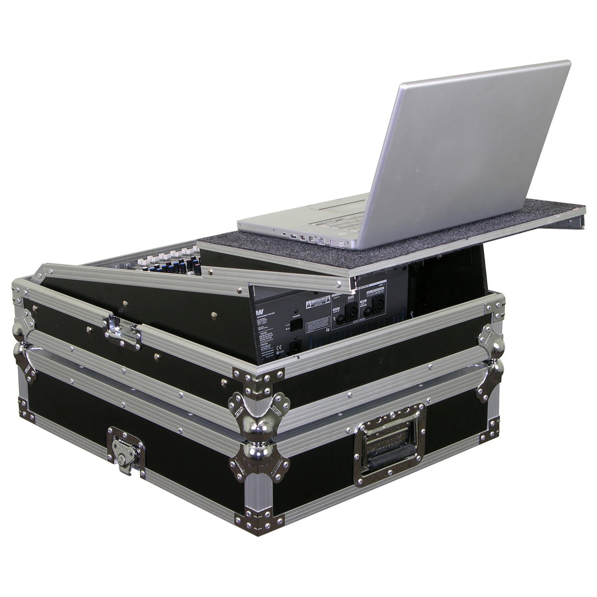 Odyssey FZGSMX1912 - Universal 12U Rack Mountable Mixer Flight Case with Glide Platform