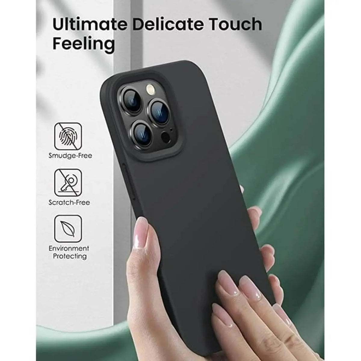 Entronix Case Compatible with iPhone 11 Pro Max - Soft-Touch Liquid Silicone