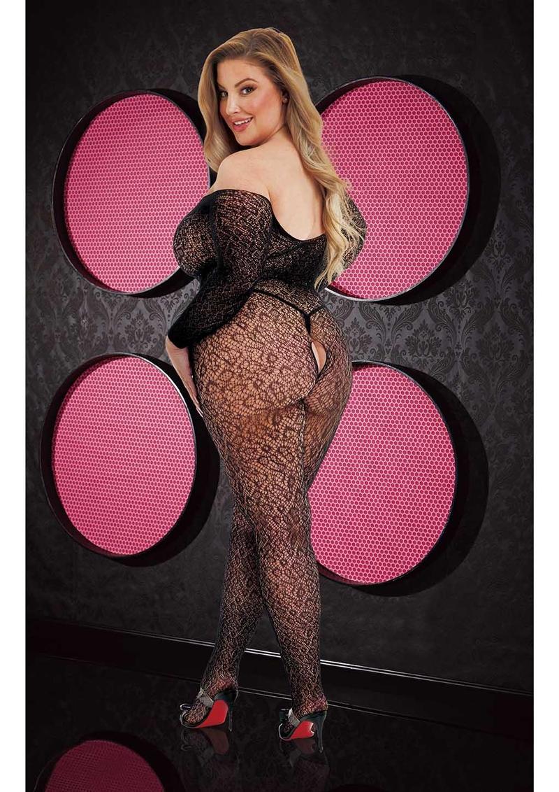 Long Sleeve Lace Bodystocking