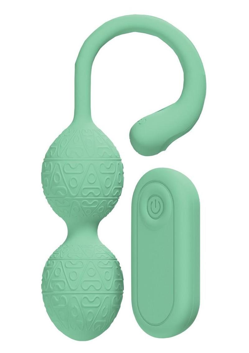 Loveline Pelvifit Beads 10 Function Vibrating Rechargeable Silicone Kegel Vibe with Remote Control