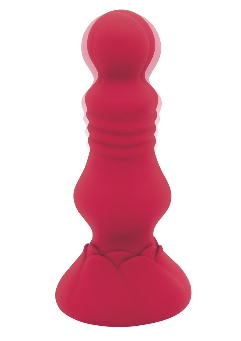 Remote Vibrating Floret Buttplug