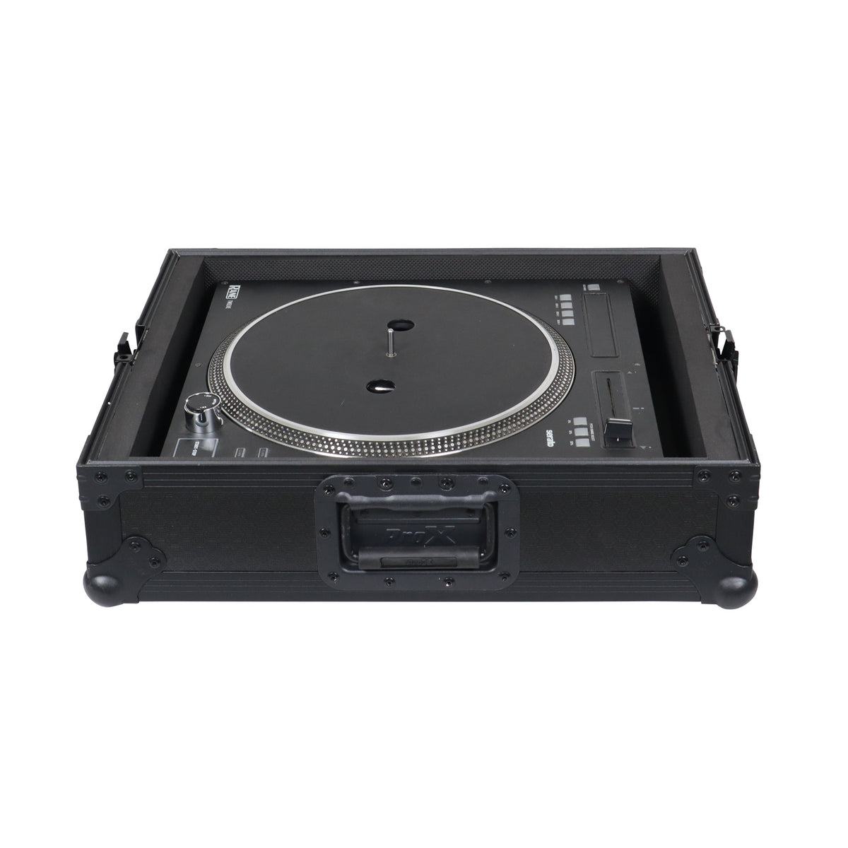 ProX T-TTBL - Flight Case for Turntable - Universal W-Foam Kit | Black on Black