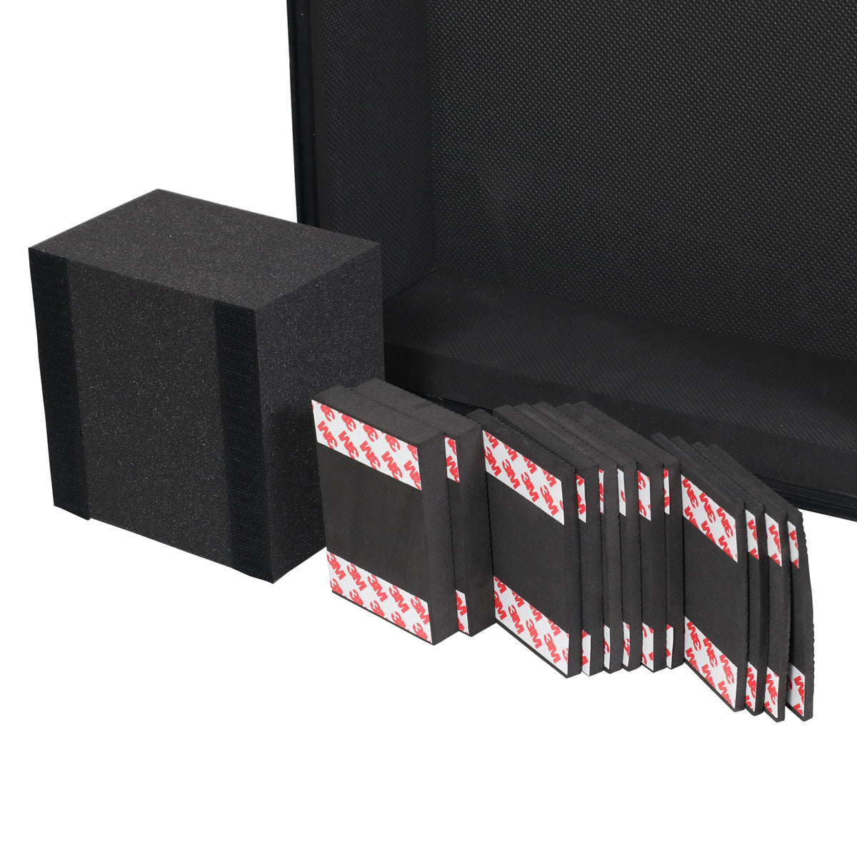 ProX T-TTBL - Flight Case for Turntable - Universal W-Foam Kit | Black on Black