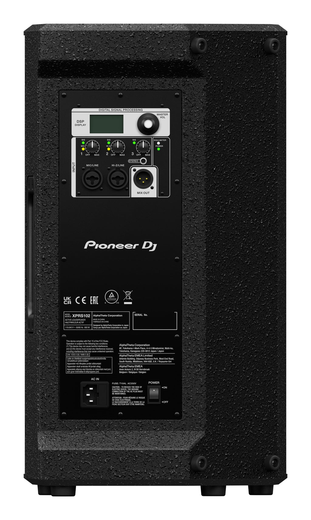 Pioneer DJ XPRS102 - 10" 2000 W Active  Loudspeaker (Single)