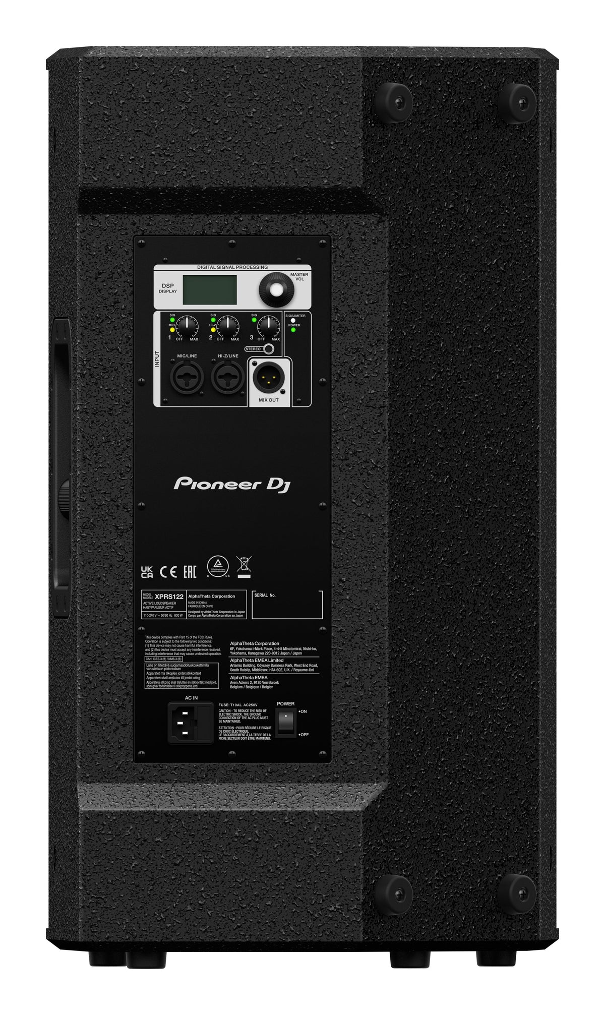 Pioneer DJ XPRS122 - 12" 2000 W Active  Loudspeaker (Single)